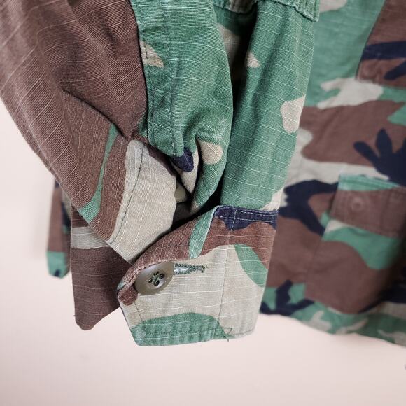 Army Hot Weather Combat Coat in Woodland Camo Size L Hammond - Picture 6 of 12